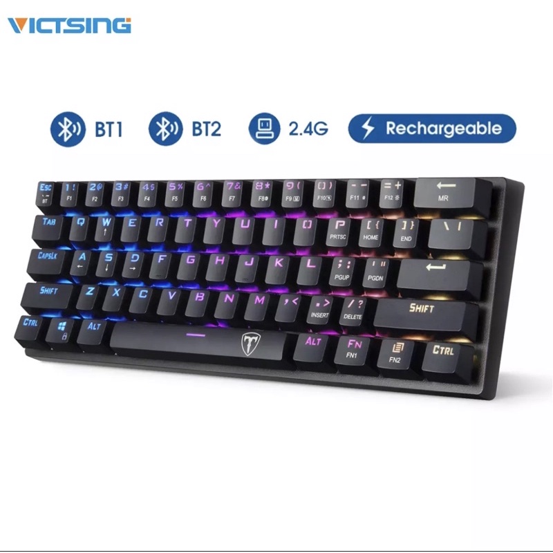 [USED] VicTsing Mechanical Wireless Keyboard PC335A (Blue Switch ...