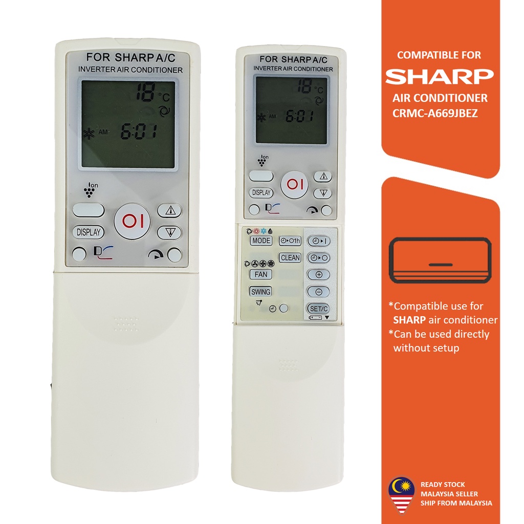 Sharp Replacement For Sharp CRMCA669JBEZ Air Cond Aircond Air