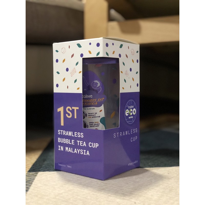 Limited Edition Tealive Reusable Eco Strawless Cup Shopee Malaysia