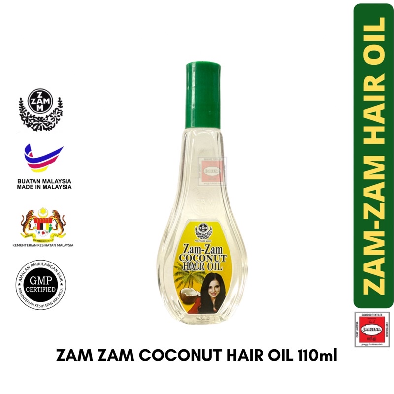 Zam Zam Hair Oil & Coconut Hair Oil (Expiry 2026) Minyak Rambut