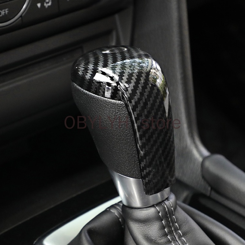 Car Gear Head Shift Knob Handle Cover Trim Sticker For Mazda 2 3 6 BM ...