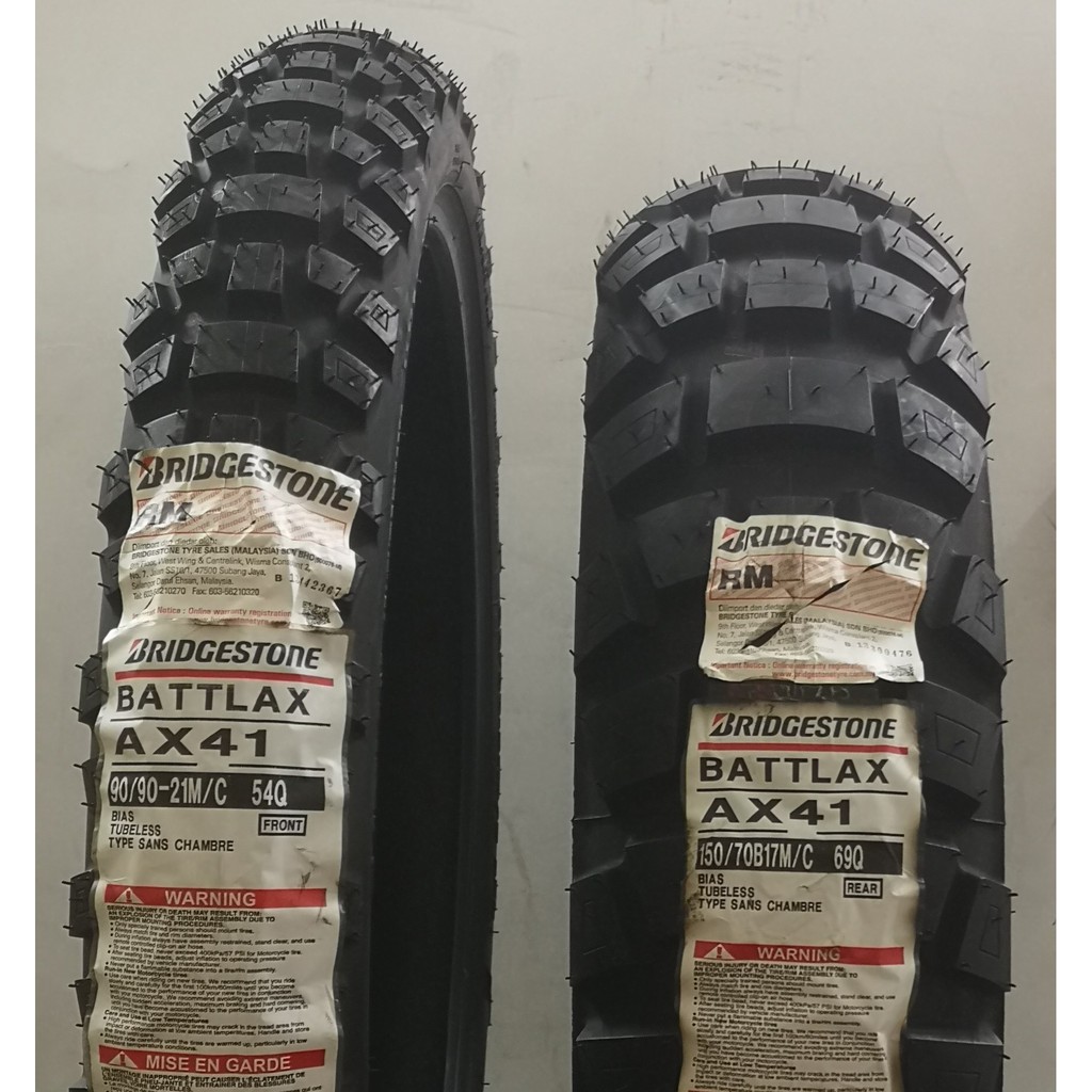 BATTLAX ADVENTURECROSS AX41 90/90-21 + 150/70-17 | Shopee