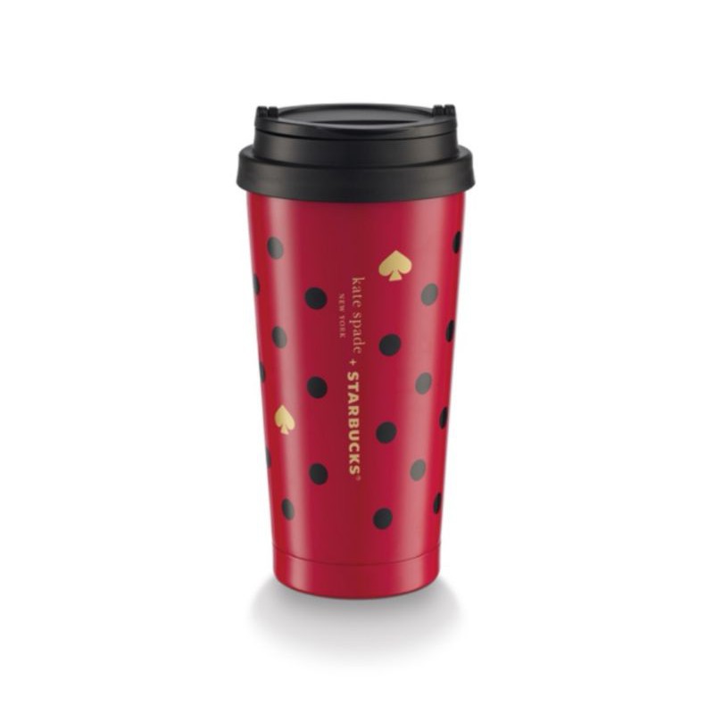 Starbucks X Kate Spade Limited Edition Polka Dot SS Tumbler Shopee