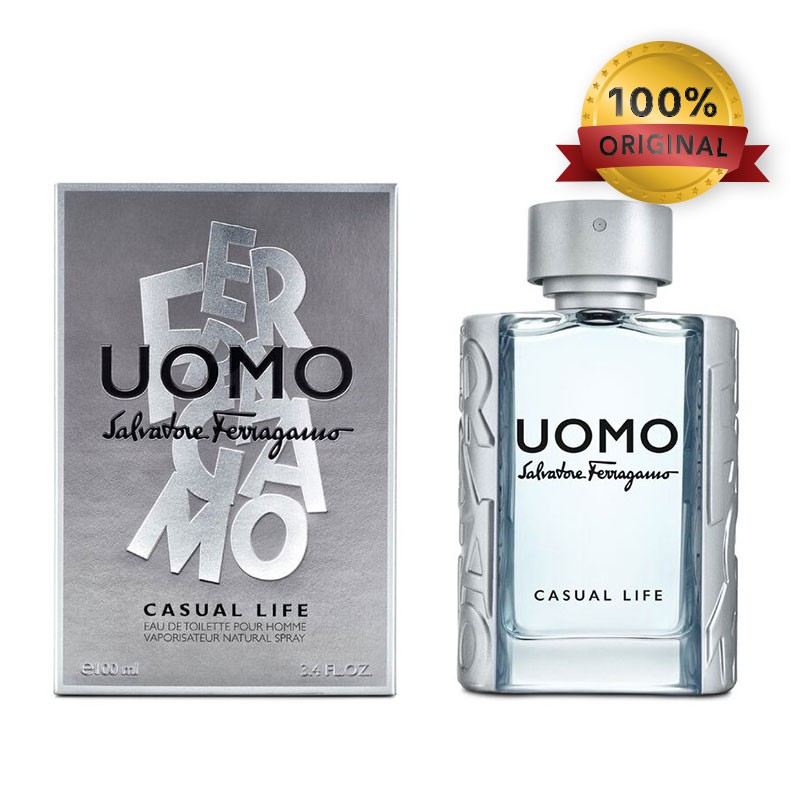 ORIGINAL MALAYSIA Salvatore Ferragamo UOMO Casual Life 100ml