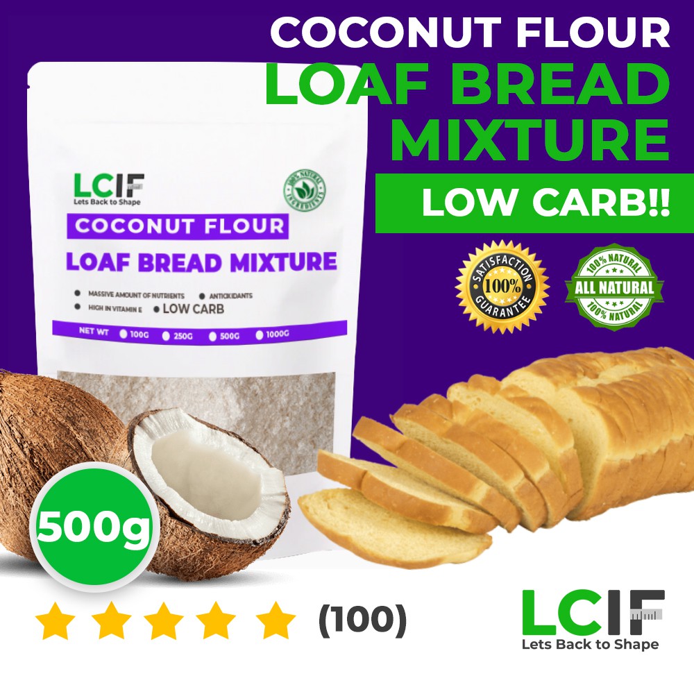 Low Carb Coconut Flour Bread Loaf Mixture 500G LCIF Low Carb Guilt Free ...