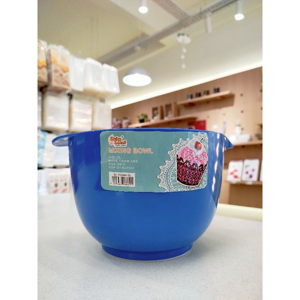 CakeLand Plastic ABS Mixing Bowl Round Bowl 2L/ 3L Shopee Malaysia