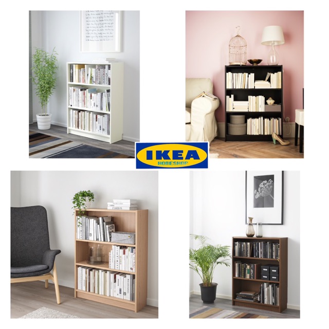 IKEA BILLY Bookcase Adjustable Rack Rak Buku Simple Book Rack Shopee