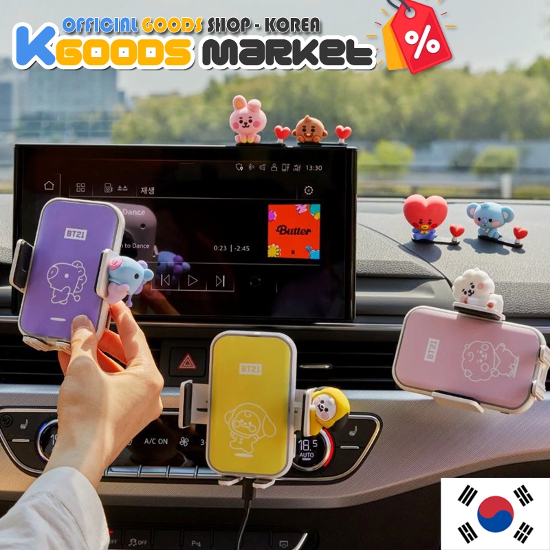 BT21 BTS Baby Wireless Car Charger Line Friends Official Goods Shopee
