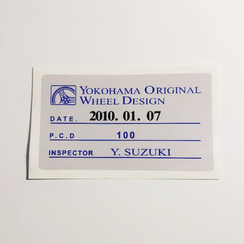 Custom sticker sticker Specs advan racing yokohama Rims And java