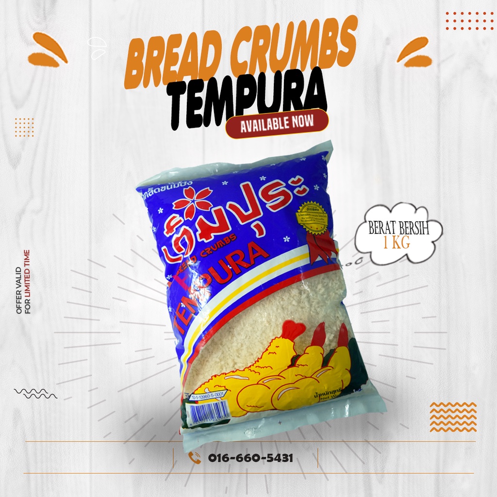 Bread Crumbs TEMPURA Serbuk Roti TEMPURA Thai (1 KG) Shopee Malaysia