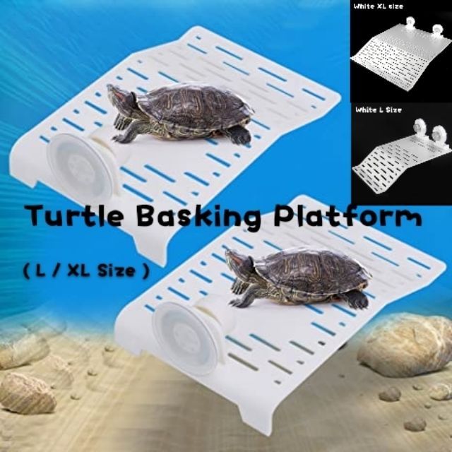 Turtle Basking Platform sunbath area M/L/XL size aquarium suction turtle  rest terrace basking ramp