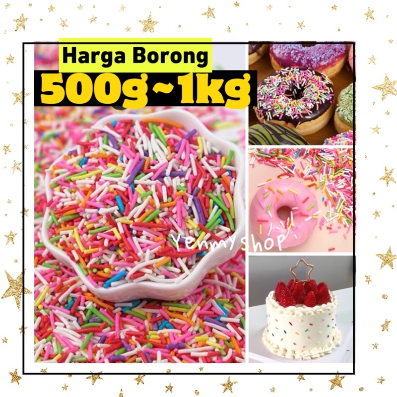 500g~1kg Cake Sprinkles / Sugar Ball / Fancy Sprinkle / Deco Sprinkle ...