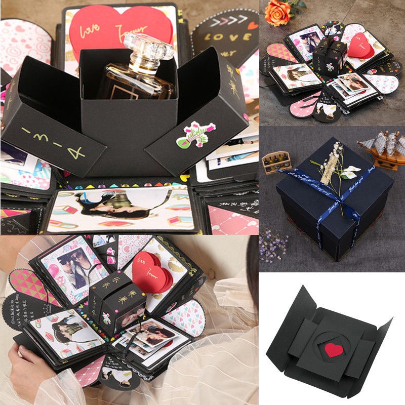Surprise Explosion Box DIY Photo Album Memory Scrapbook Gift | Shopee ...
