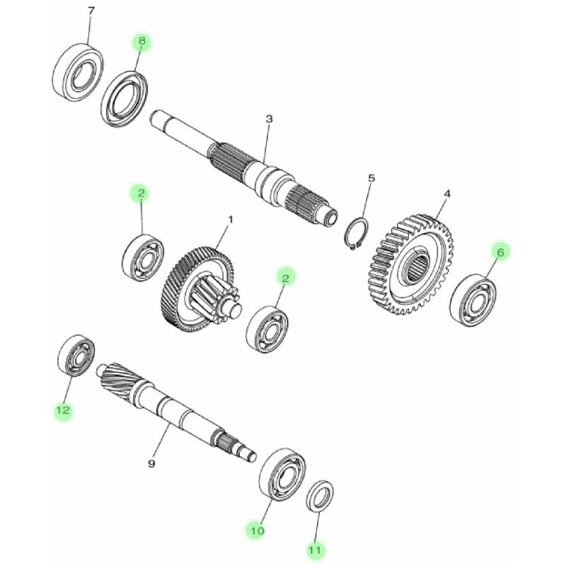 Bearing & Oil Seal Gearbox Yamaha NVX155 NVX Nmax Shopee Malaysia