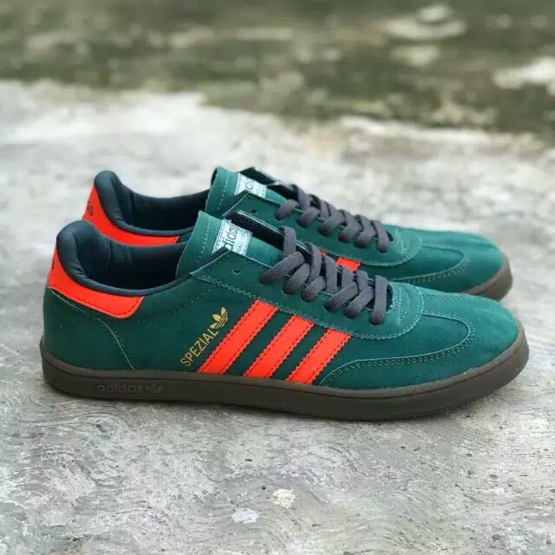 Adidas spezial store green orange