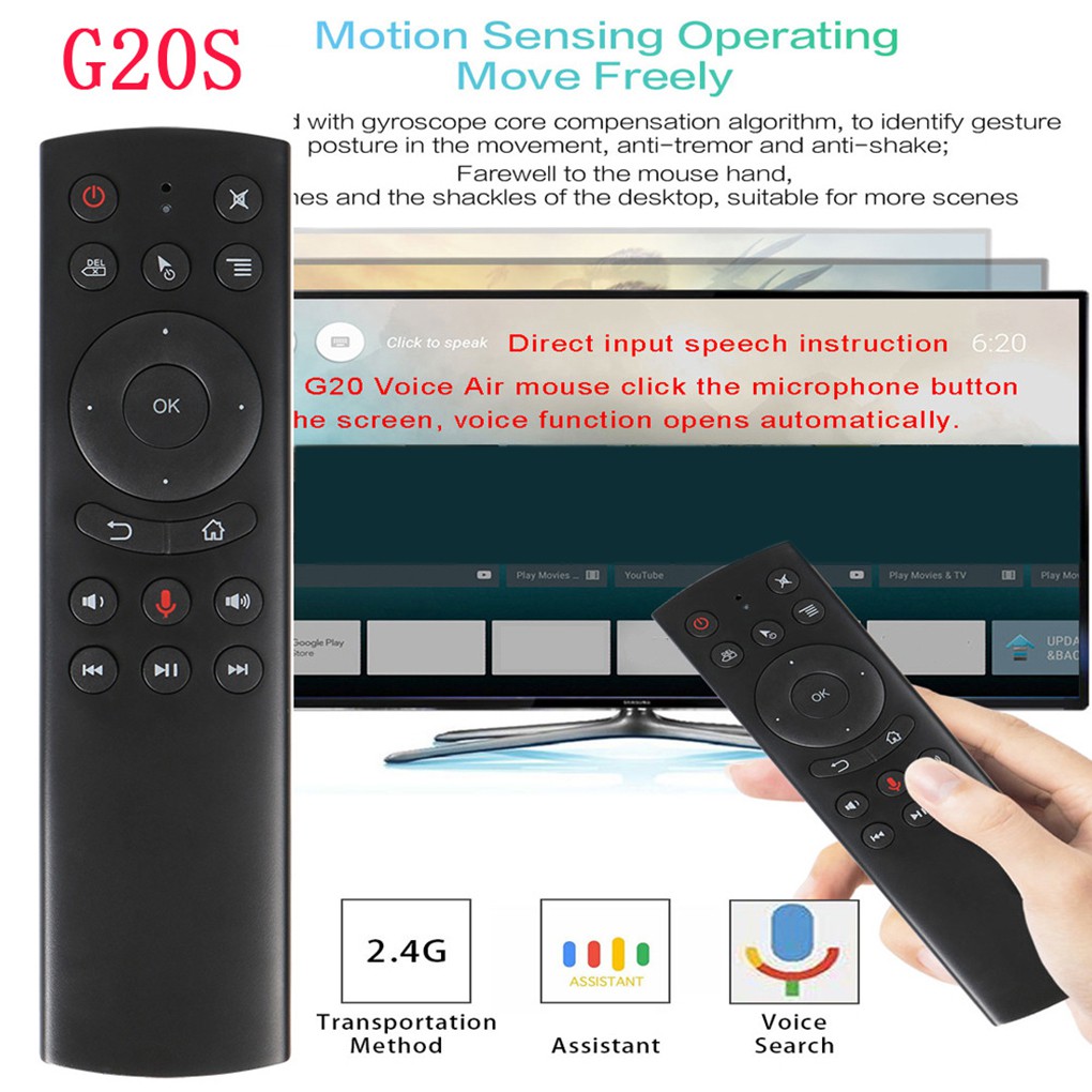 G20 G20S 2.4GHz Wireless Remote Control Computer Projector TV Box Smart ...