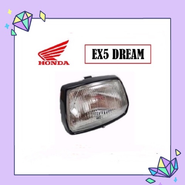 HONDA EX5 EX5 4 STROKE DREAM HEADLAMP HEAD LAMP LAMPU DEPAN FRONT LIGHT HEADLIGHT LIGHT LAMPU