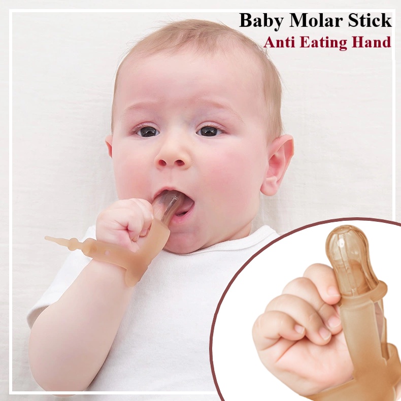 Baby Finger Protector Prevent Eat Hand Bracelet Teether Food Grade ...