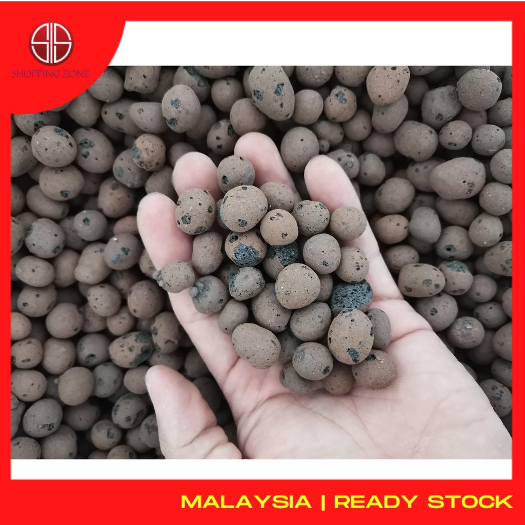 LECA Clay Pebbles Hydroponic Growing Media Drainage Stone | 陶粒 | Shopee ...