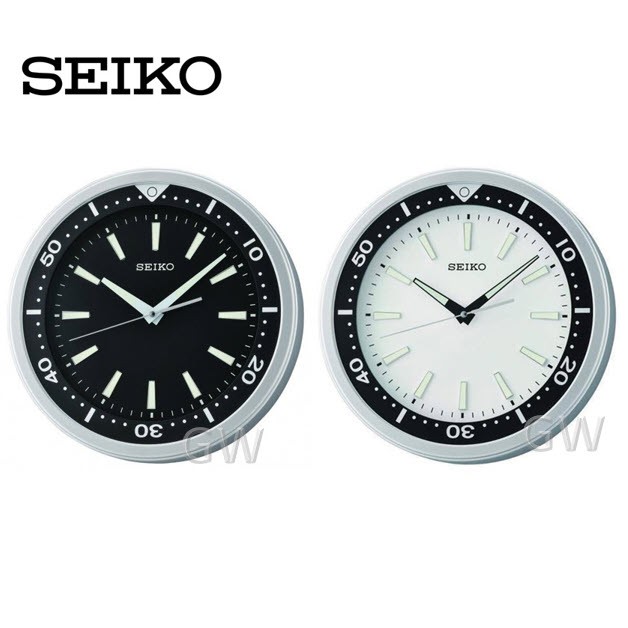 100 ORIGINAL SEIKO Quiet Sweep LumiBrite Wall Clock Diver QXA723 QXA723A QXA723S Jam Dinding