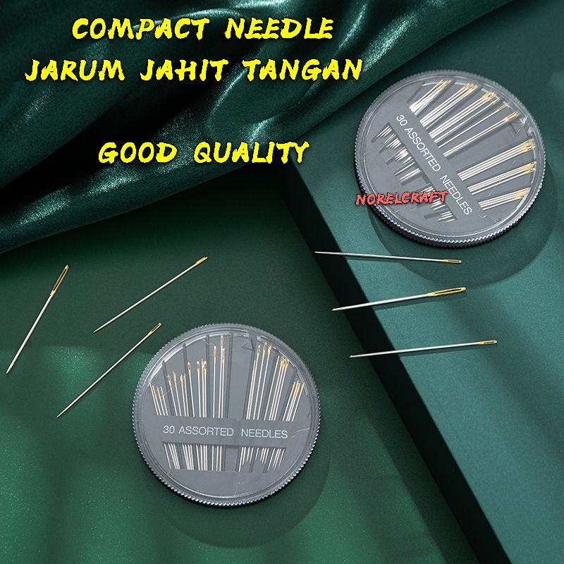JAPAN COMPACT NEEDLE / JARUM AAA QUALITY /JARUM JAHIT BIASA | Shopee ...