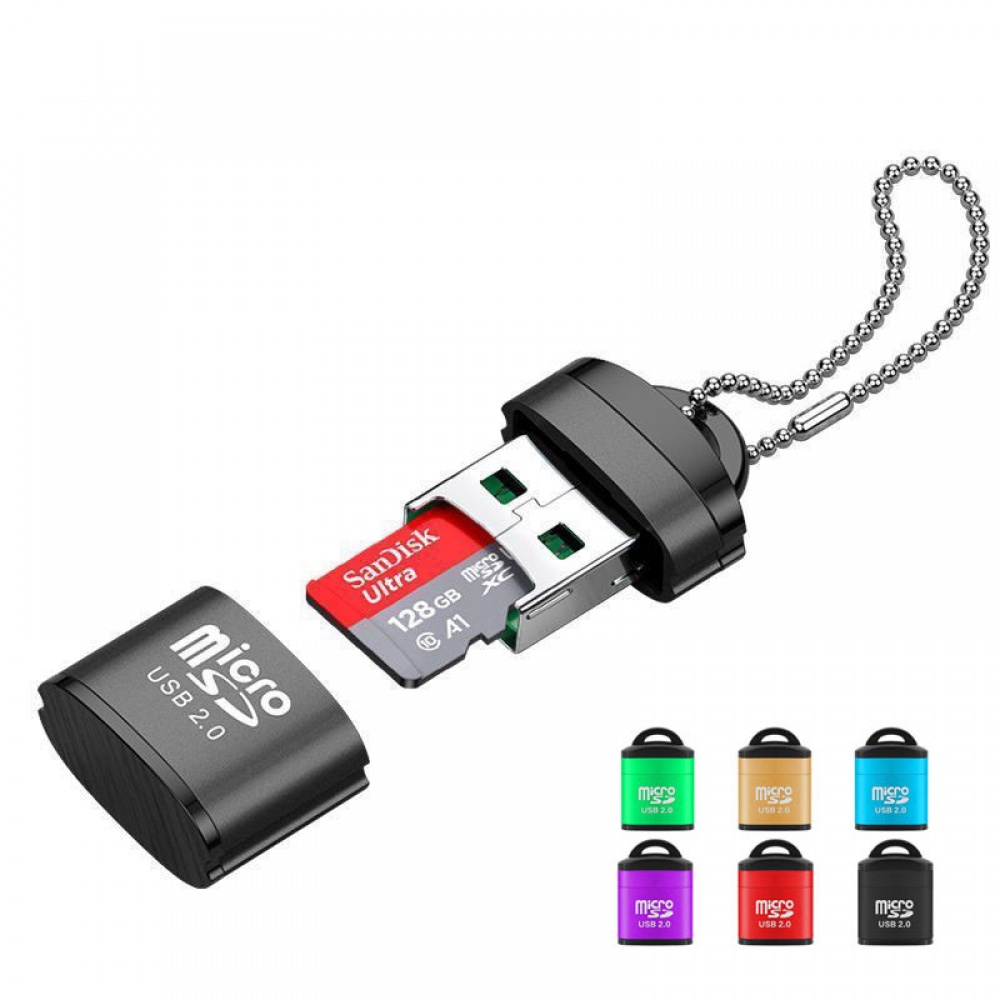USB Micro SD TF Card Reader USB 2.0 Mini Mobile Phone Memory Card ...