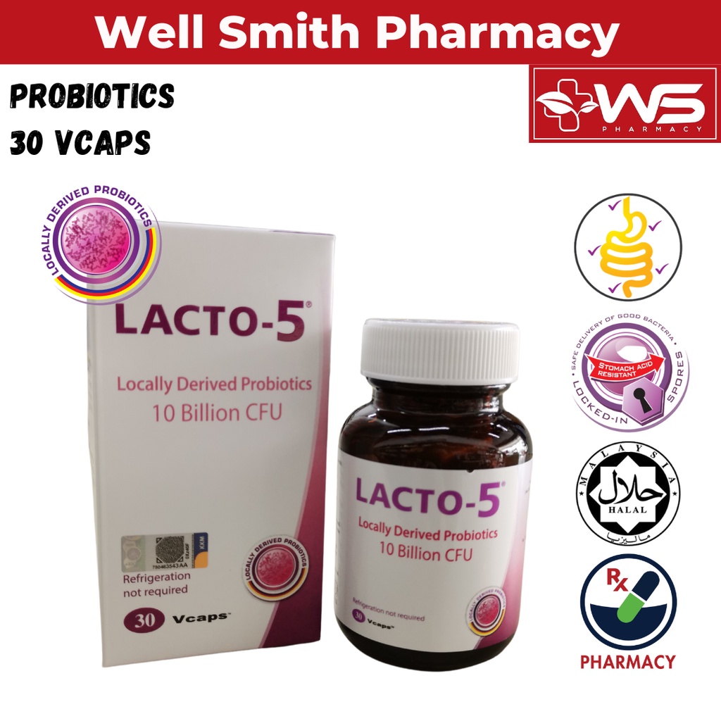 LACTO-5 (30 Vegetable Capsules) | Shopee Malaysia