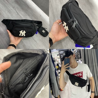 MLB Monogram Nylon Jacquard Mini Crossbody Bag NY (Black) – The Factory KL