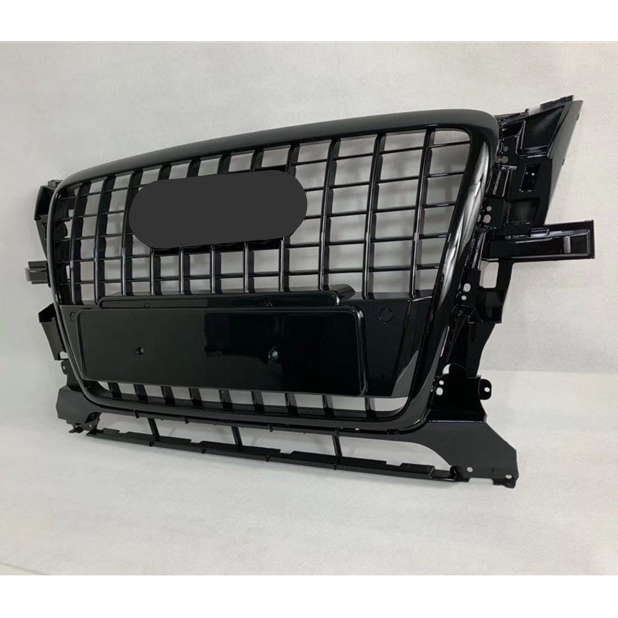 For Sq5 Style Front Bumper Mesh Hood Grill Grille Glossy Black Universal For Audi Q5 Abs Bumper 1161