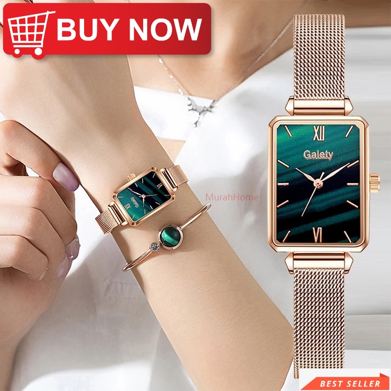 MH Women Fashion Simple Style Watches High Quality Square Quartz