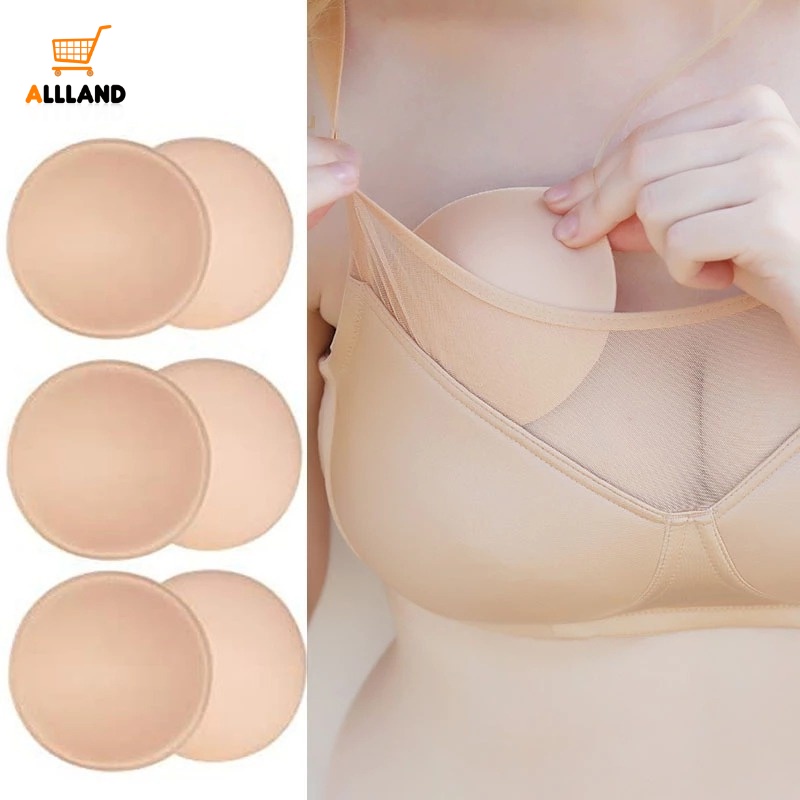 Bra Insert Pads, 2 Pairs Bikini Swimsuit Push Up Silicone Bra Pads Women  Breast Lift Enhancer Pad, Transparent+Nude-L