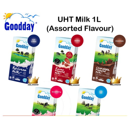 Goodday Good Day 1l Litre Full Cream Low Fat Chocolate Strawberry Goodday Fresh Milk 1l