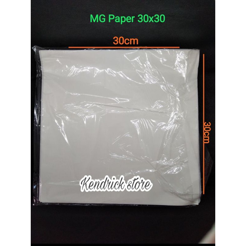 Mg LAMINATED PAPER / KFC MCD ANTI-OIL RICE PAPER CONTENTS 100 PCS ...