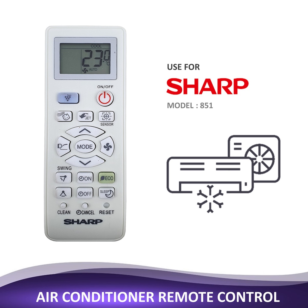 Sharp Replacement For Sharp Air Cond Aircond Air Conditioner Remote