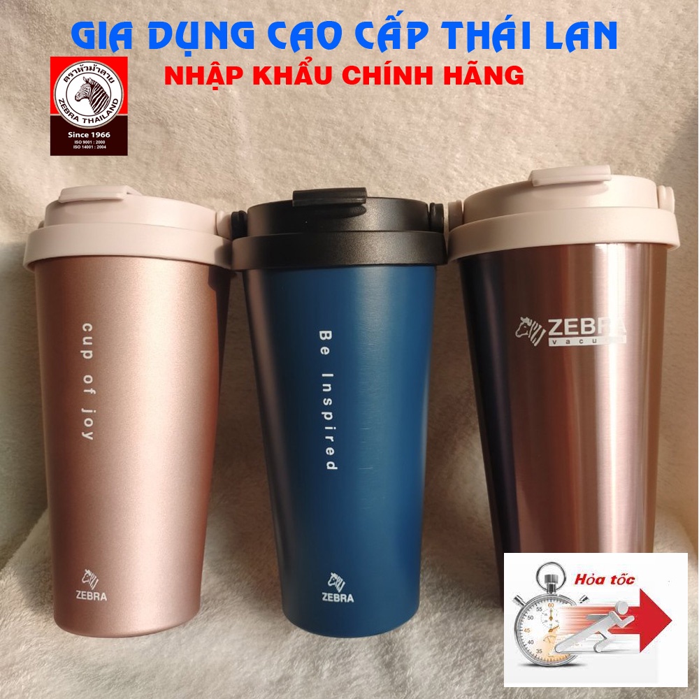 Cappucinno 0.5L Thermos Flask (Black, navy Blue, Ruddy) Zebra 112703