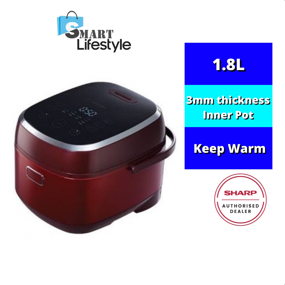 Sharp Induction Heating Digital Rice Cooker KSX188RD Shopee Malaysia