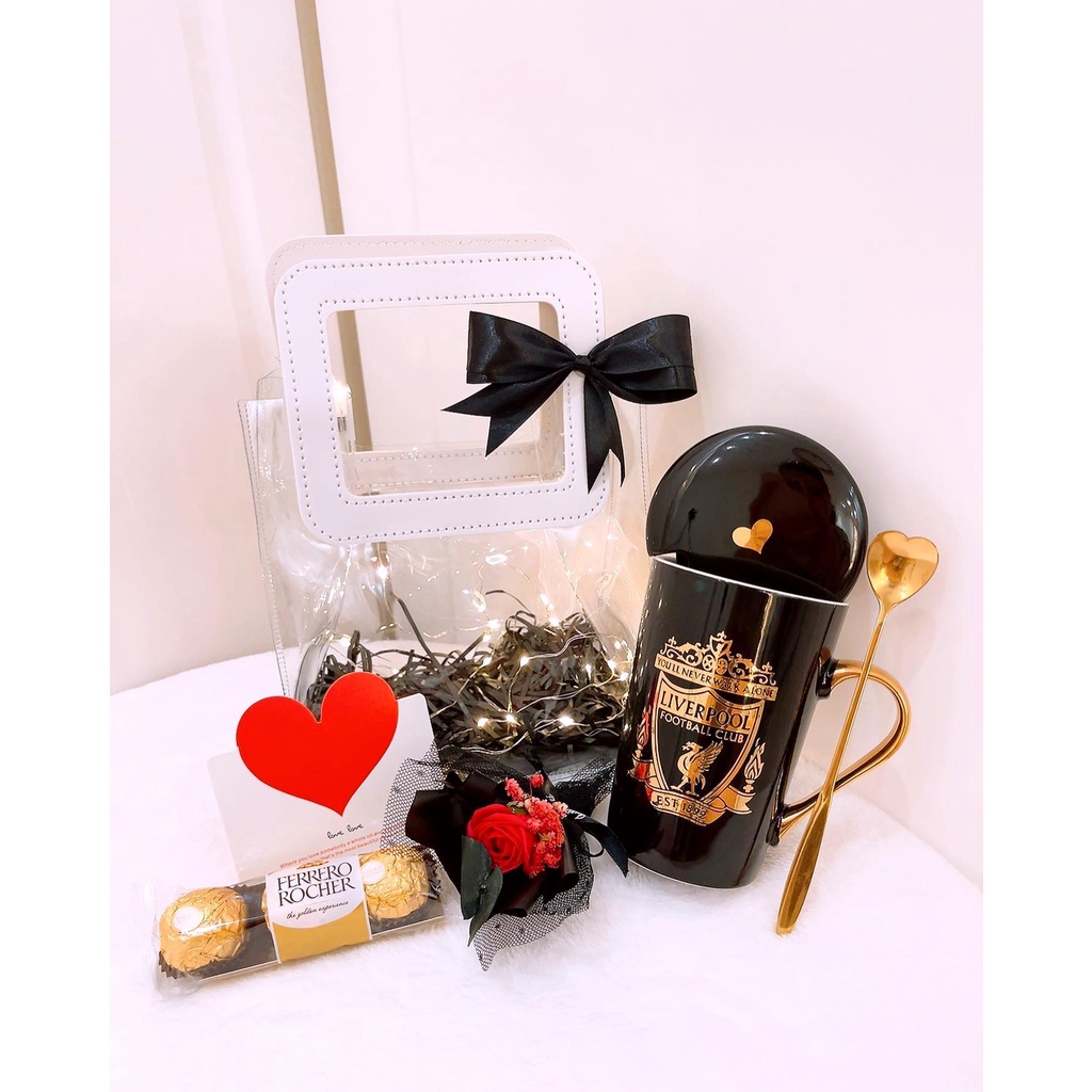 Valentine Special Customize Name Birthday gift Hadiah Monochrome Tall ...