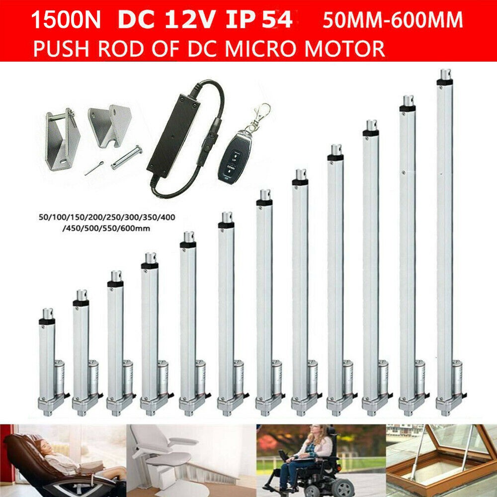 12V Linear Actuator Heavy Duty Electric 1500N DC Motor for Auto Medical ...