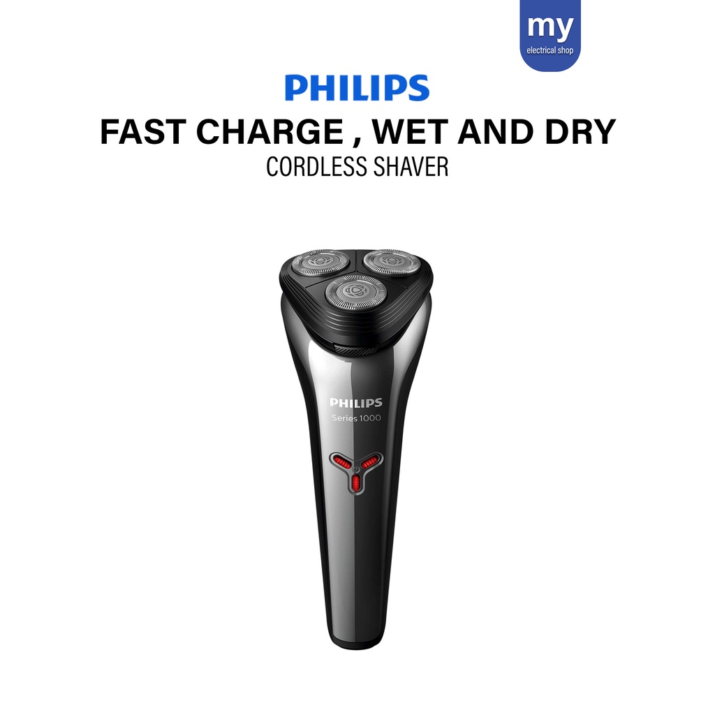 Philips Shaver Wet and Dry Electric Shaver Cordless Shaver Man Fast