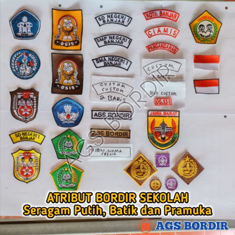 Express!!! Embroidery Name School Uniform badge Embroidery Scout logo