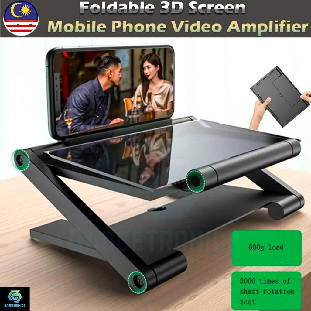 Foldable 3D Mobile Phone Screen Amplifier Magnifier Enlarge Cellphone
