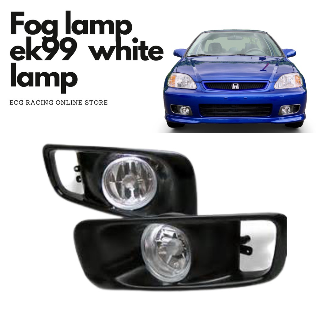 Fog Lamp Honda Civic EK '99-'00 White Clear Lamp