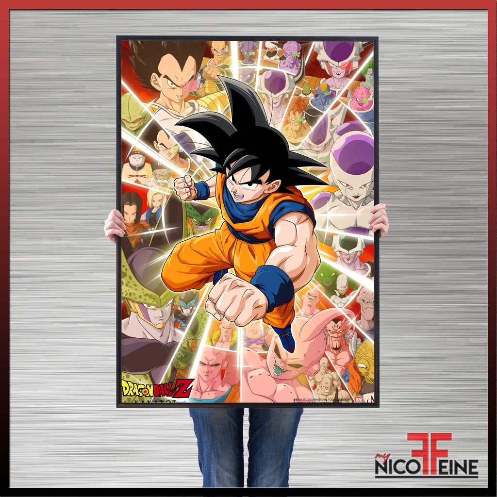 NEW Dragon Ball Z Kakarot Goku Anime Large Poster Print / Wall Art ...