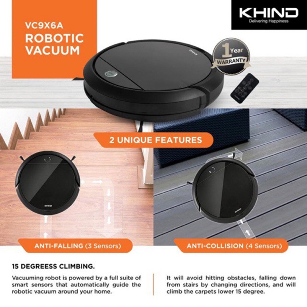 Khind Robotic Vacuum Cleaner VC9X6A / VC9X8C Shopee Malaysia