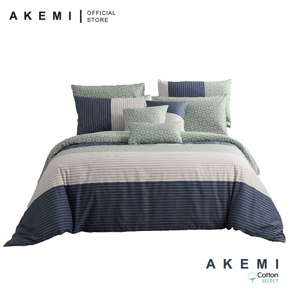 AKEMI Cotton Essential Adore 730TC Quilt Cover Set Mamoun (Super