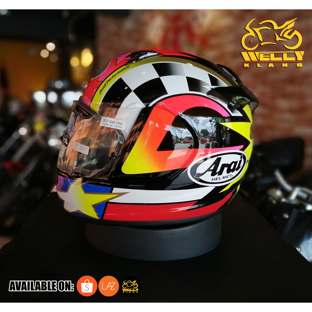Helmet ARAI Quantum J Schwantz Full Face **ORIGINAL** | Shopee 