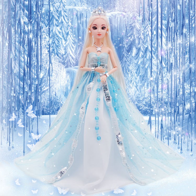 3D Real Eyes Dress Up Barbie Girl Toy Ice Princess Gift Box Doll Shopee Malaysia