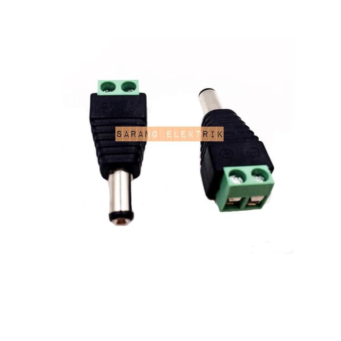 Jack DC Male Male Male Cctv Camera Connector | Shopee Malaysia