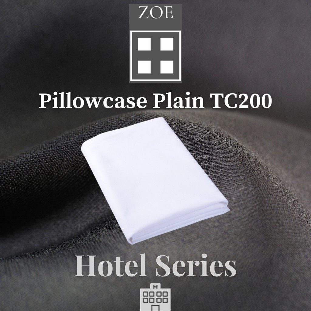 Zoe Pillowcase Plain Hotel Quality White Shopee Malaysia