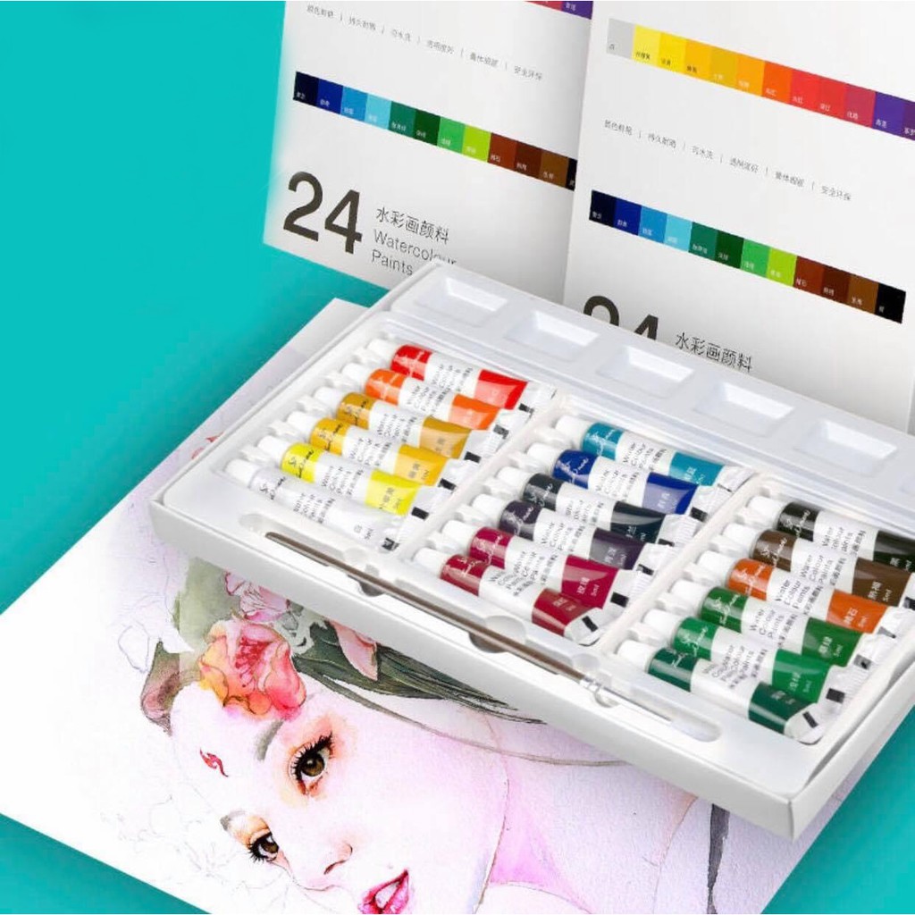 [24 Colors in tubes] Touch Mark 24 colors in tubes for beginners ...